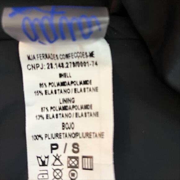 Swimsuit Agua One Piece Monoki in Black with Tropical Floral Print Size P/S - Picture 8 of 11